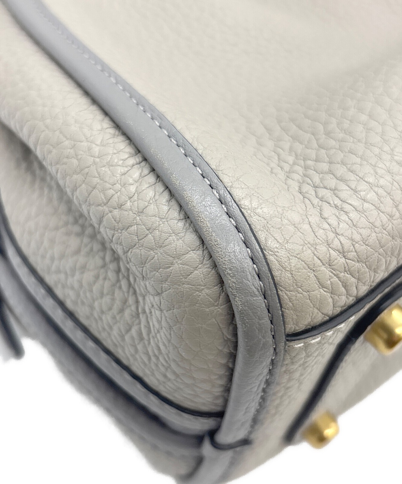 COACH LORI Handbag C6627 Tote bag SHOULDER BAG Leather Grey Women’s Auth