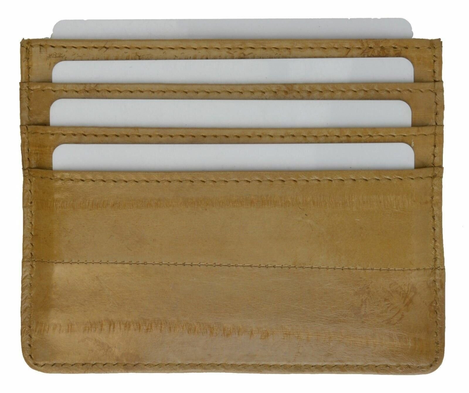 Genuine eel skin soft slim credit card holder Men’s wallet by Marshal®
