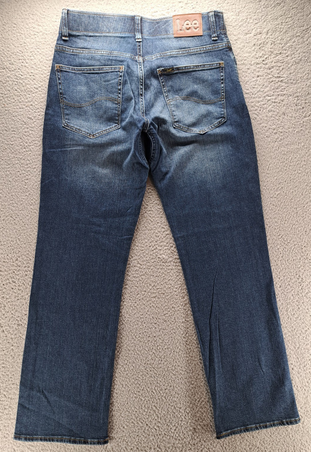 Lee Extreme Motion Regular Bootcut Jeans Mens 32×30 Blue Echo Performance NWT
