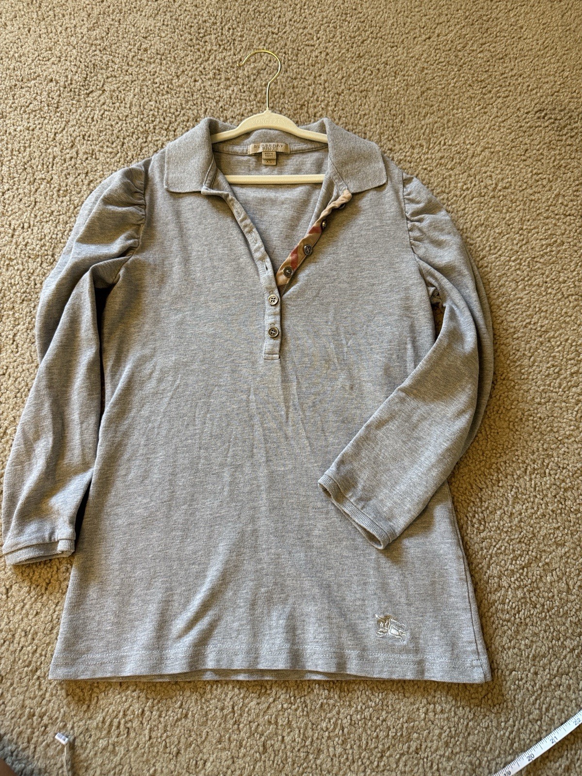 Burberry Brit Girls long Sleeved Polo Top