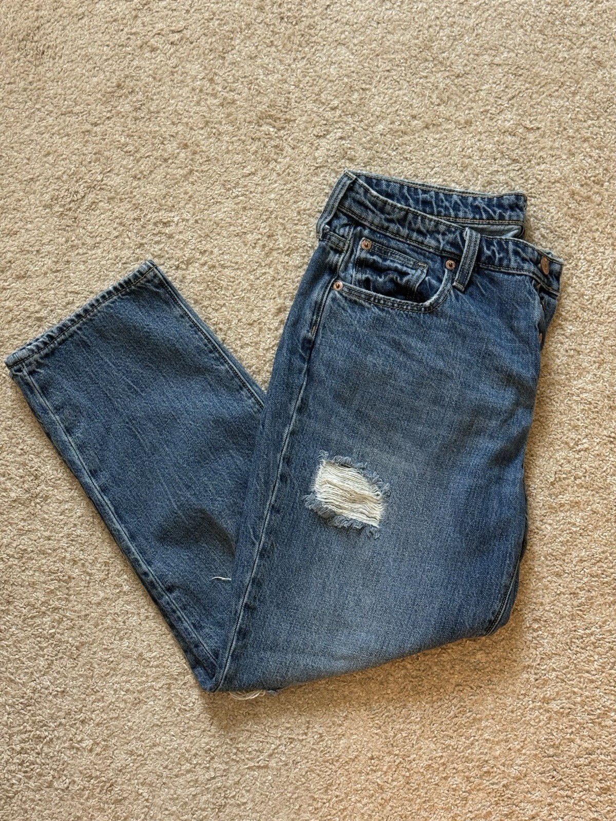 GAP Vintage High Rise Ripped Jeans Size 28