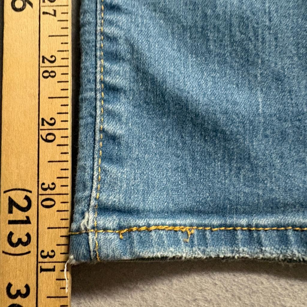 Levis 314 Shaping Straight Jeans Womens 28 Blue Denim Medium Wash Stretch