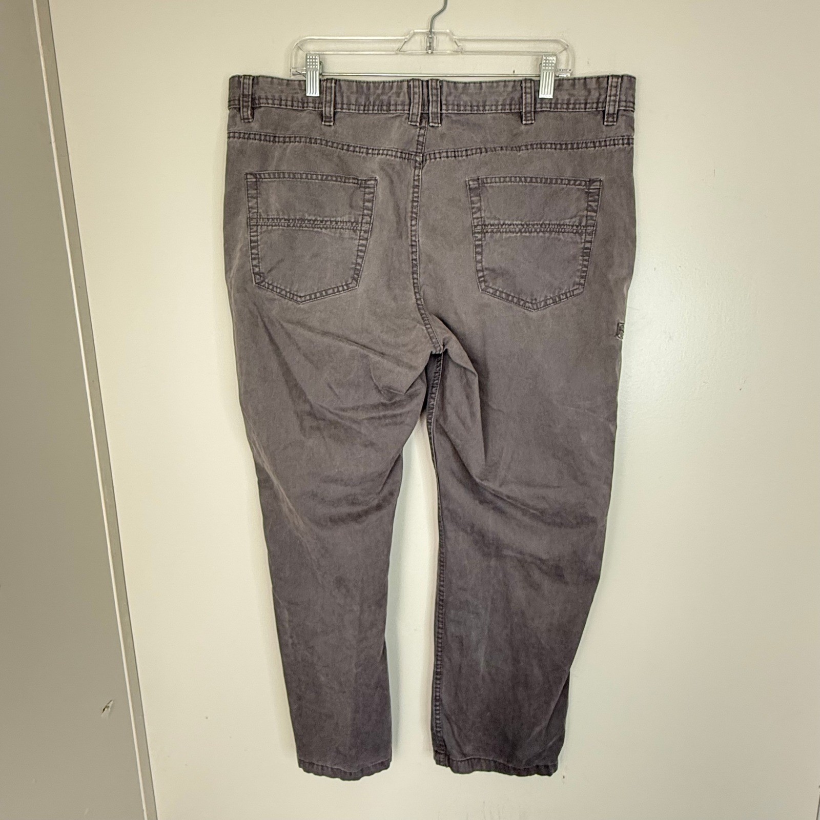 Weatherproof Pants Mens 40×30 Forged Iron Gray Canvas Utility