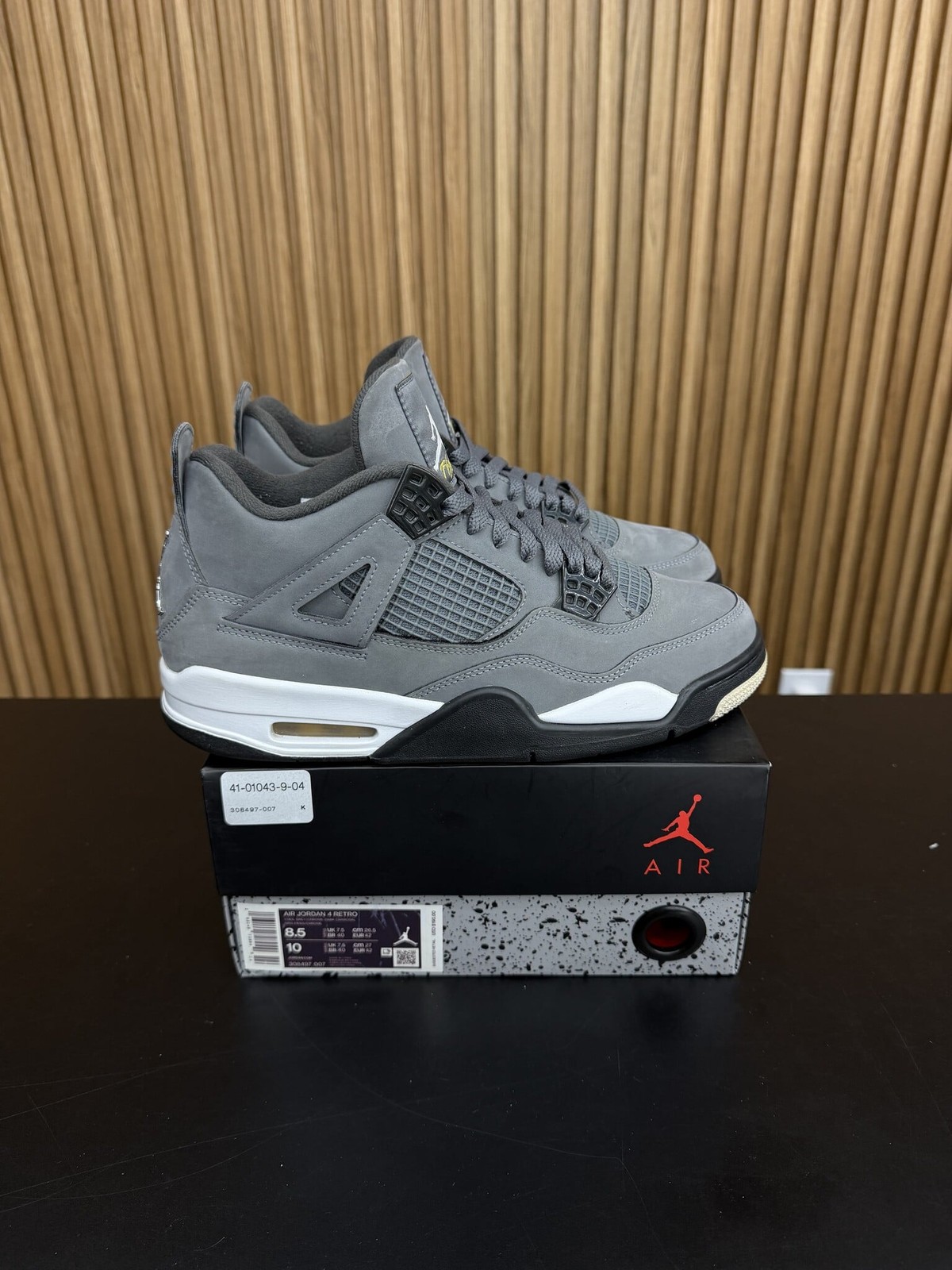 Jordan 4 Retro Cool Grey (2019) Size 8.5, PREOWNED-R