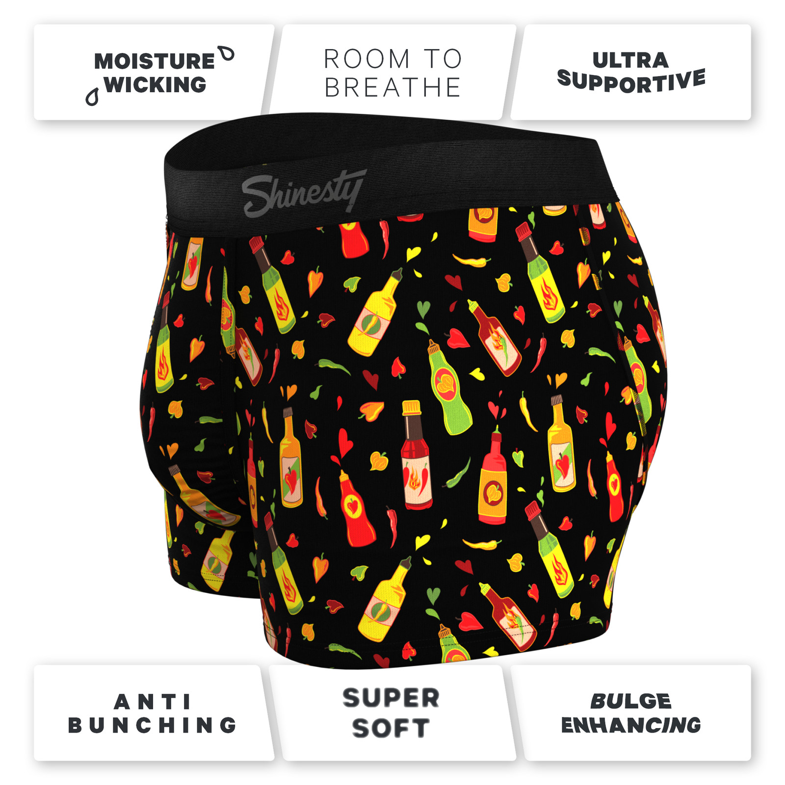 The Gotcha Sriracha | Hot Sauce Ball Hammock® Pouch Trunks Underwear