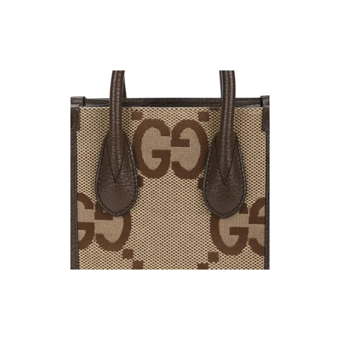 GUCCI Super Double G Big Old Flower Logo Tote Bag Shopping Bag 6.2×2.7×7.8 in