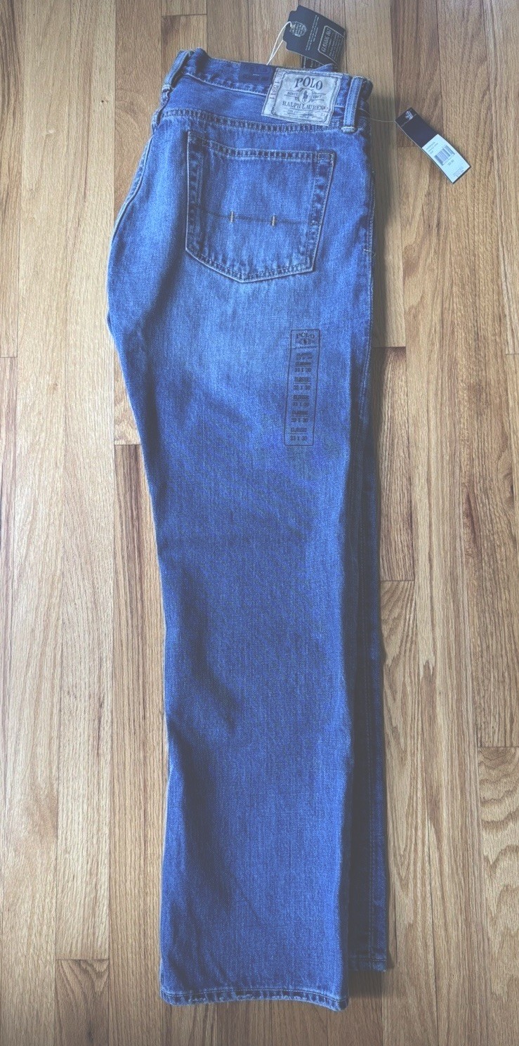 NWT Polo Ralph Lauren CLASSIC FIT 867 Men’s Denim Jeans ~size 33×30
