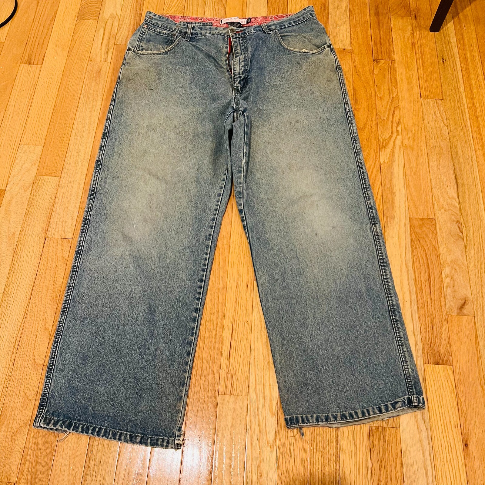 (36×32) Vintage 90s Y2K Baggy Plugg Jeans JNCO Jeans Skunk Style