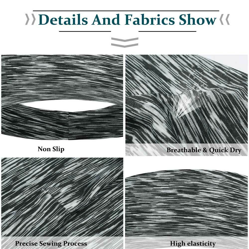 1/3/5pcs Men Women Sweat Band Elastic Running Sport Non Slip Athletic Headband