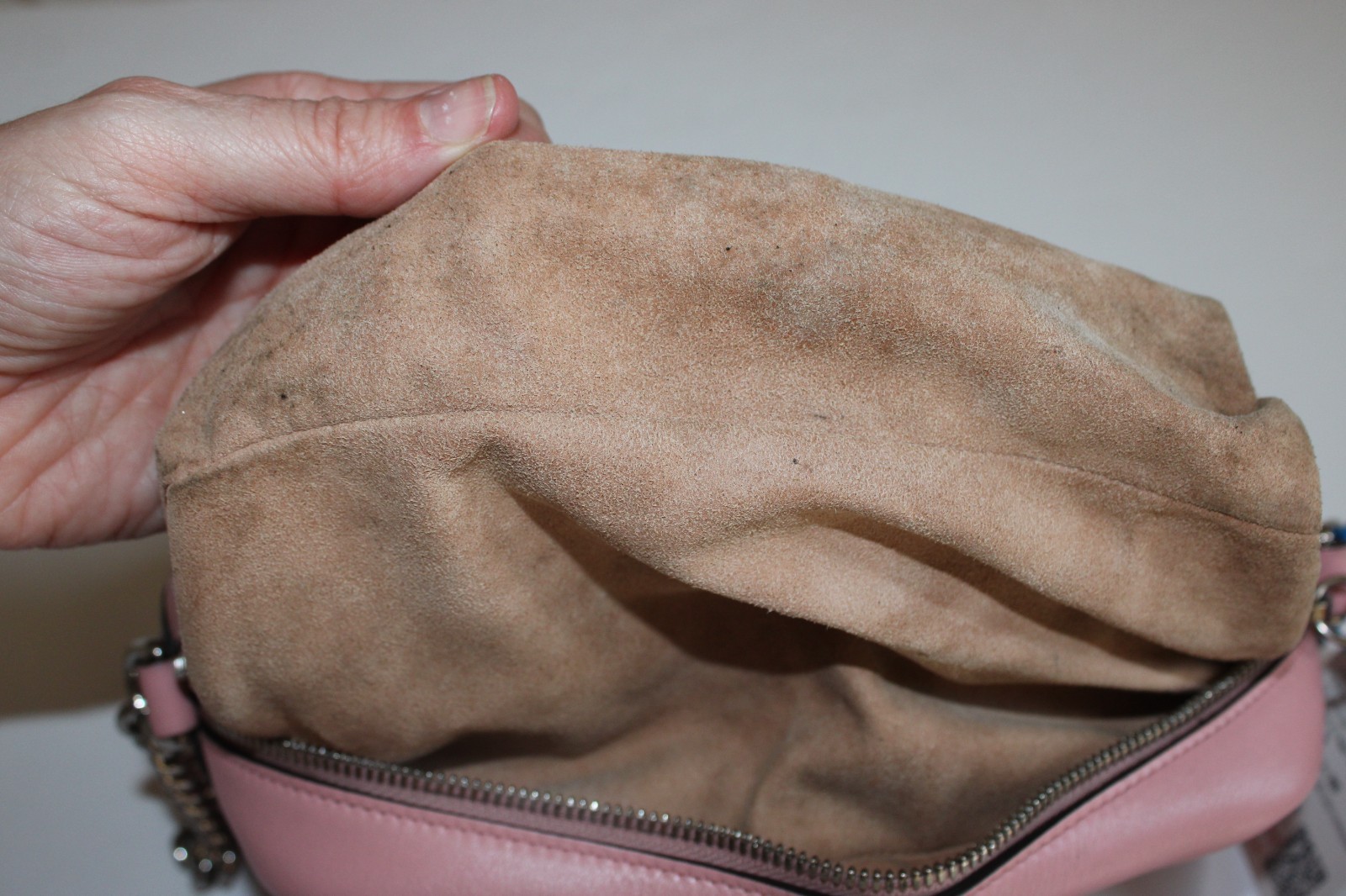 Gucci GG Marmont Shoulder Bag Matelasse Pink Leather Small Handbag