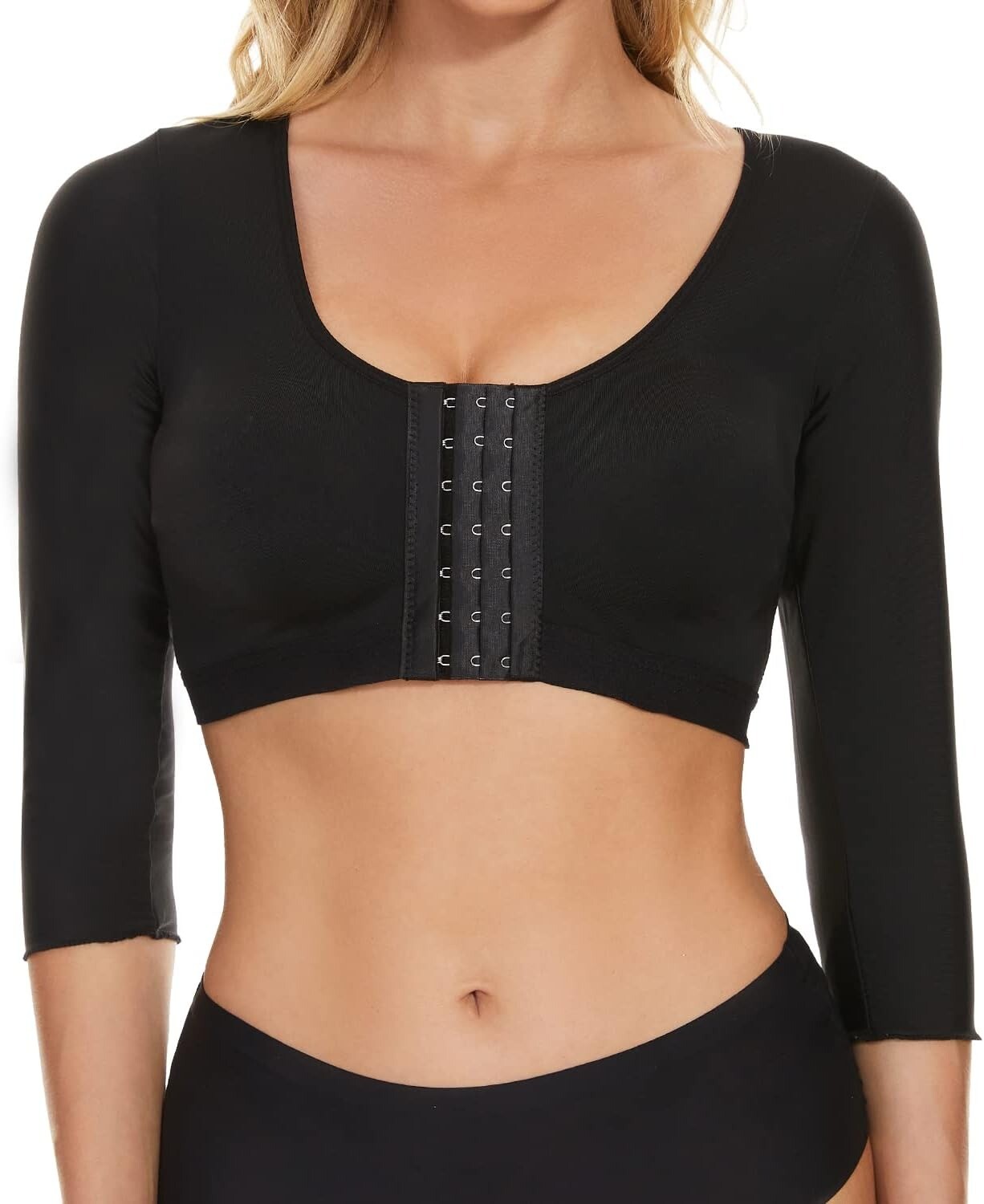 Women Arm Shaper Compression Sleeve Post Surgery Posture Corrector Shapewear Top