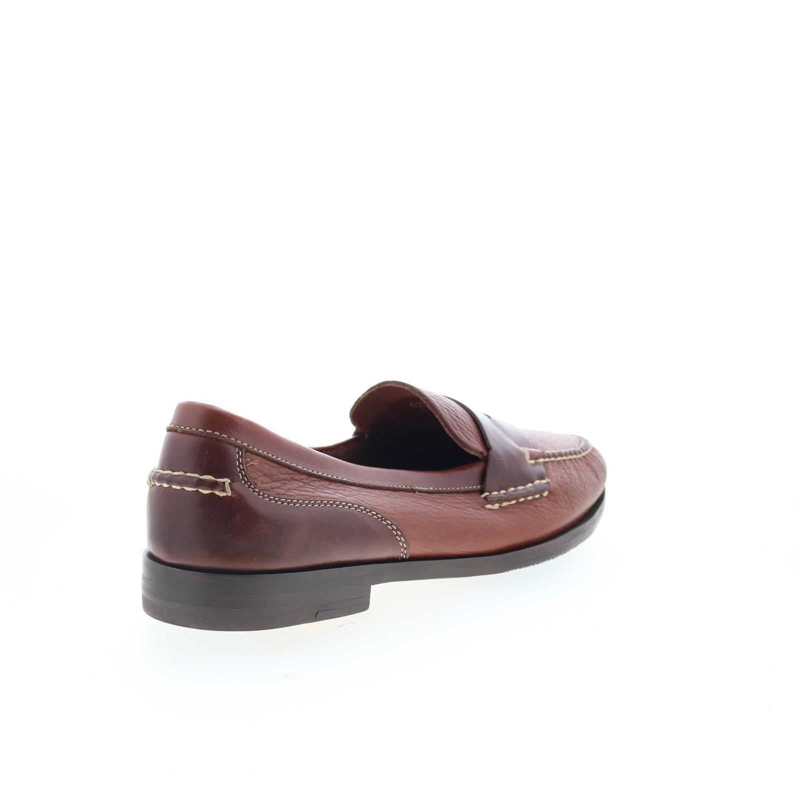 T.B. Phelps Marco 523-30 Mens Brown Leather Loafers & Slip Ons Penny Shoes