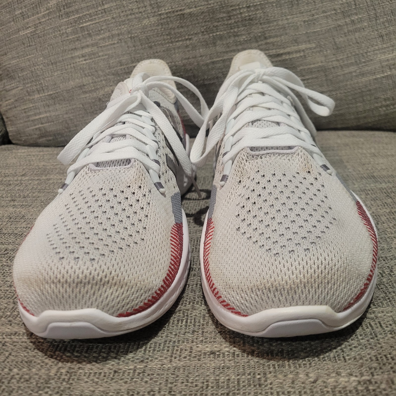 Adidas Fluidflow 2.0 Mens Size 11.5 White Gray Running Shoes Sneakers GW1902