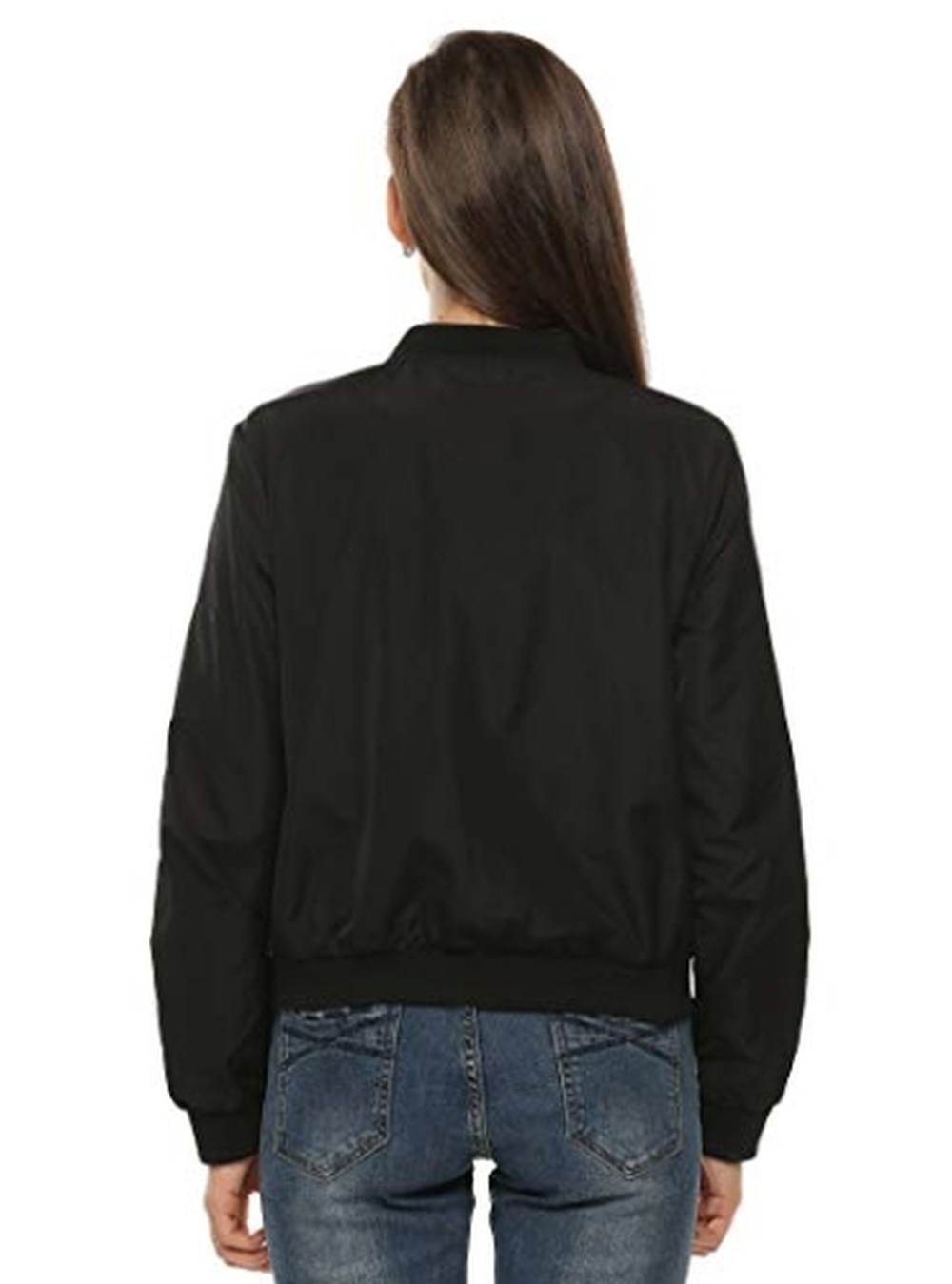 【Must GO】HAODUOYI Womens Classic Quilted Jacket Short Bomber Jacket Coat