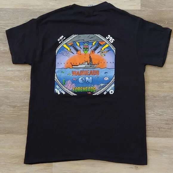 US Navy Graphic Warheads on Foreheads 395 Custom T-Shirt Size M