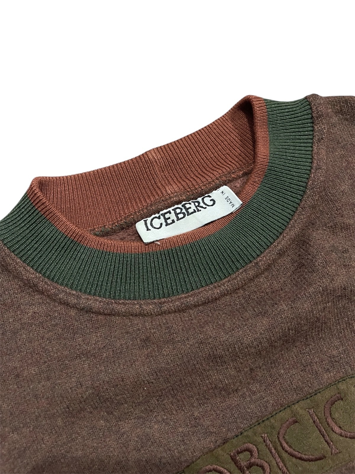 Vintage Iceberg 90s Da Vinci Embroidered Sweatshirt Italy Oversized L
