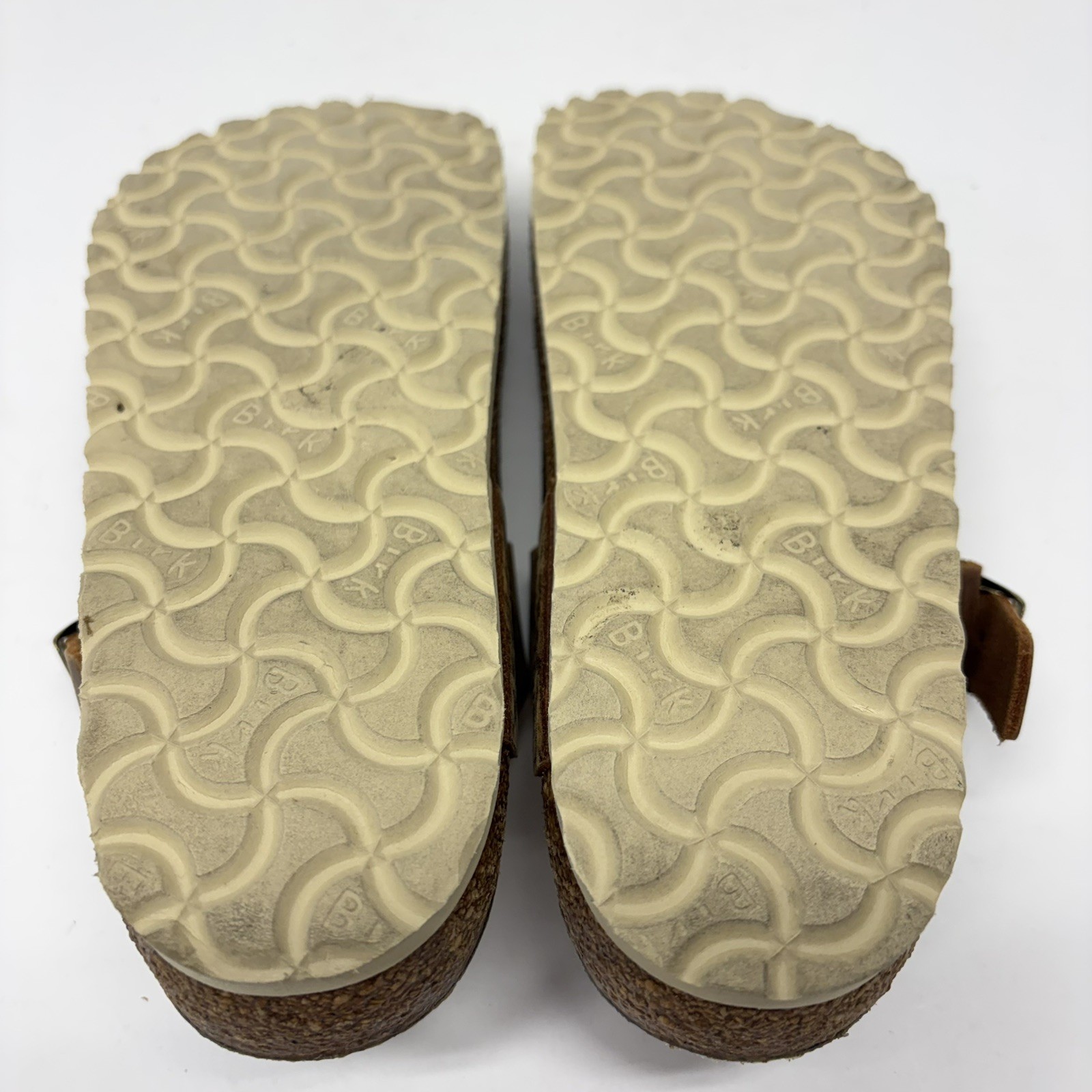 Birkenstock Gizeh Braided Women Sz 36 L5 Reg Brown Oiled Leather Thong Sandals
