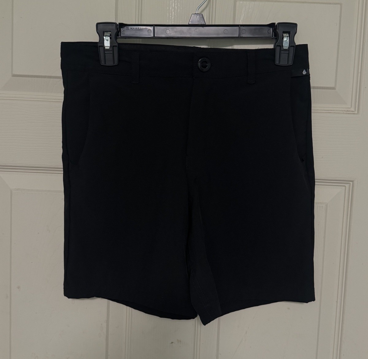 Volcom True To This Black Chino Hybrid Stretch Shorts Men’s Size 28 Walk Casual