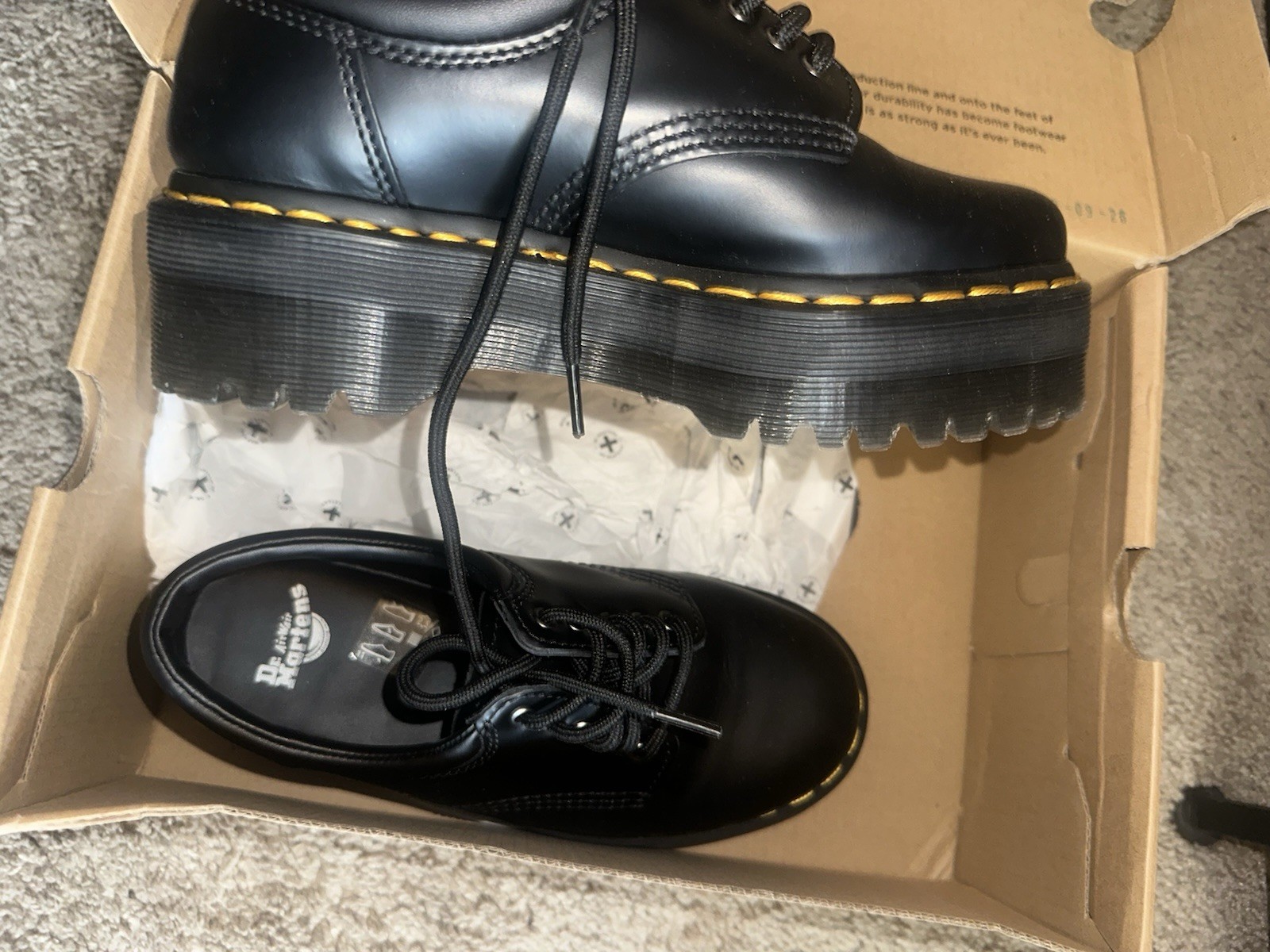Dr. Martens 1460 Black Leather Oxford Lace-Up Casual Shoes US 6 Unisex Adults
