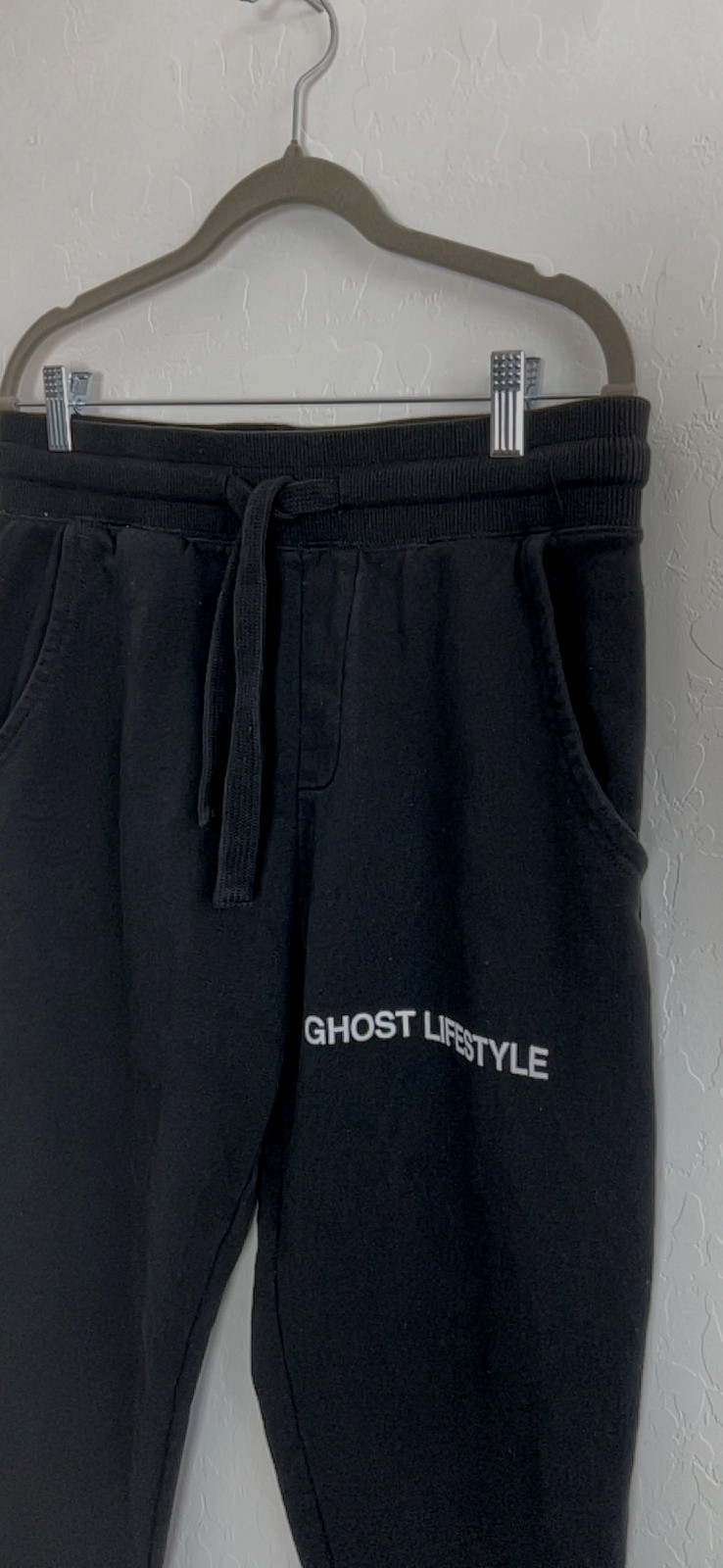 Ghost Lifestyle Joggers Black Size Large unisex active gym fitness weight train