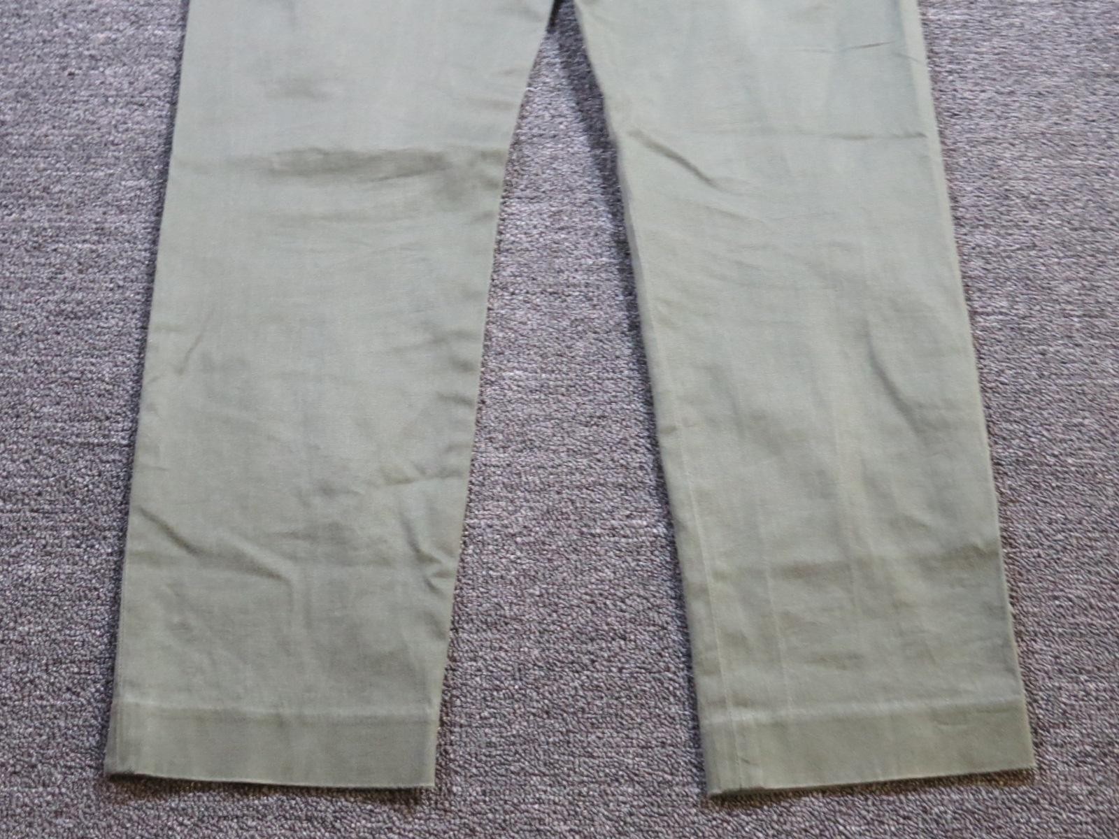 J Crew Bowery Pants Mens 32×30 Green Stretch Chino Straight Leg Casual Office