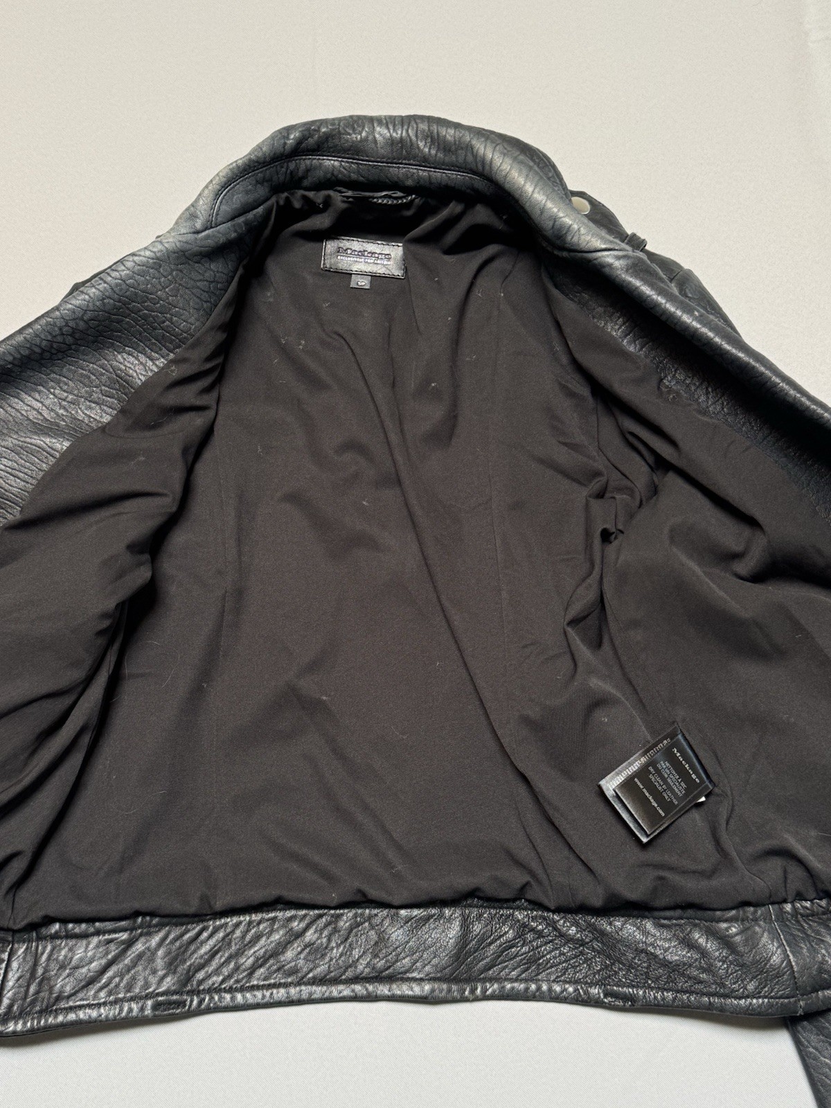 Mackage for Aritzia Black Lambskin Leather Moto Biker Jacket Women’s S/P