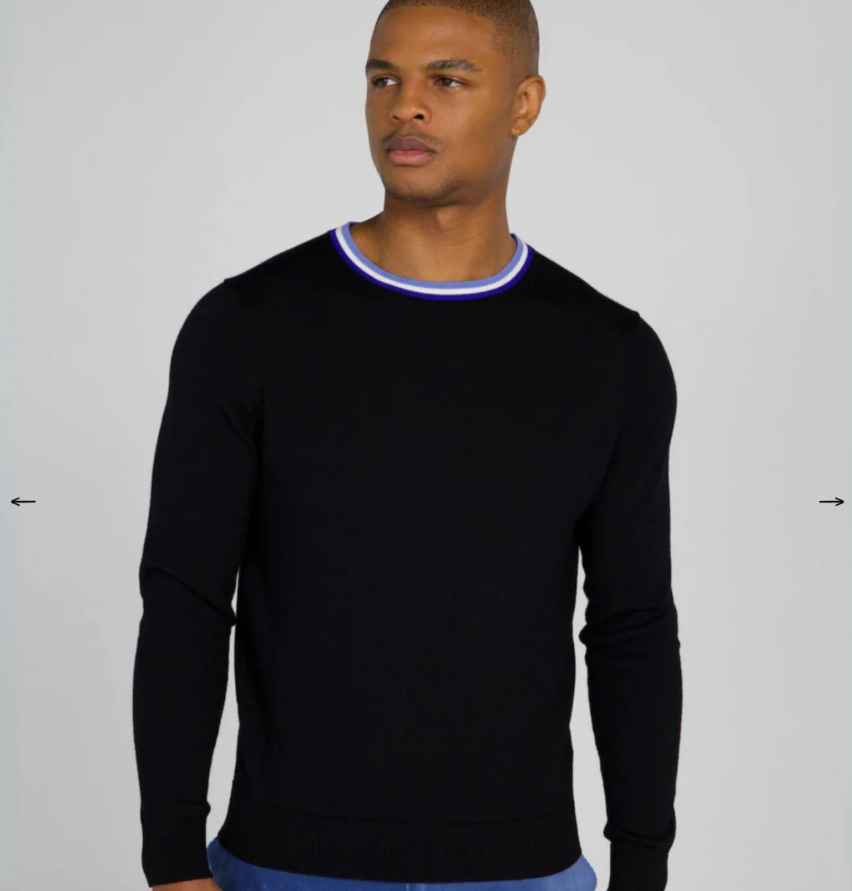 Redvanly Robinson Merino Wool Crewneck Sweater `~ Tuxedo CHOOSE SIZE NWT