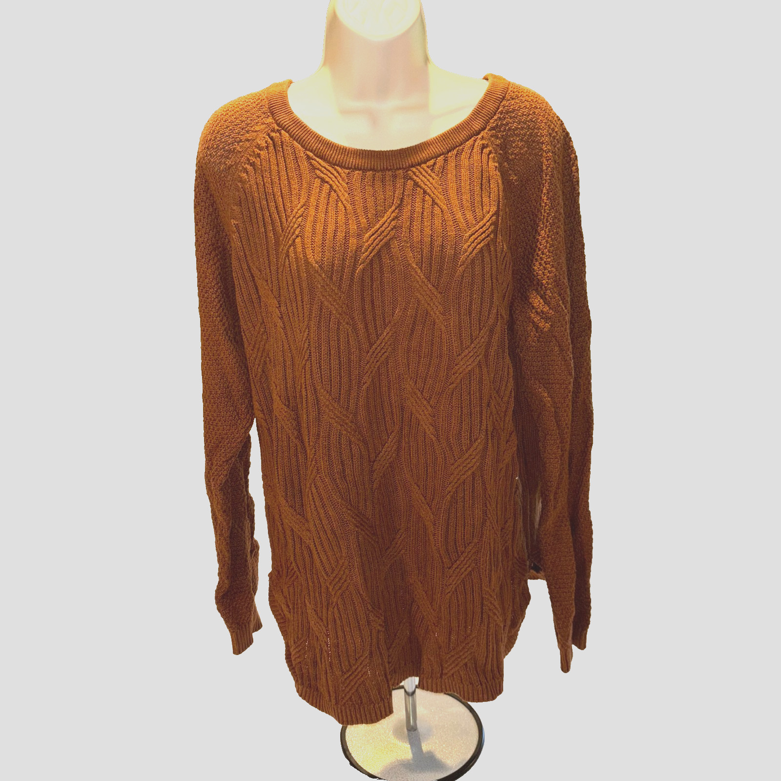 Sonoma Women’s XXL Pullover Sweater Burnt Orange
