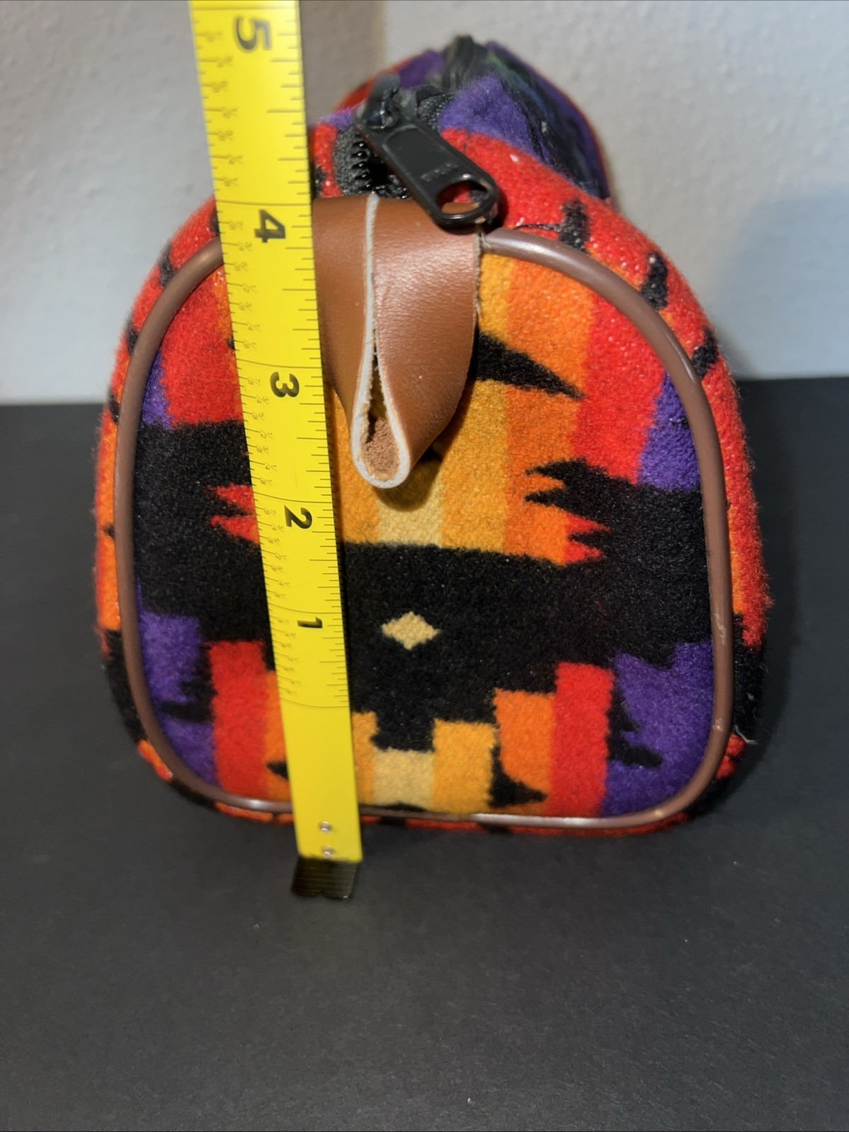 Pendleton Travel Dopp Makeup Bag Wool Aztec Southwestern Pouch Colorful Vintage