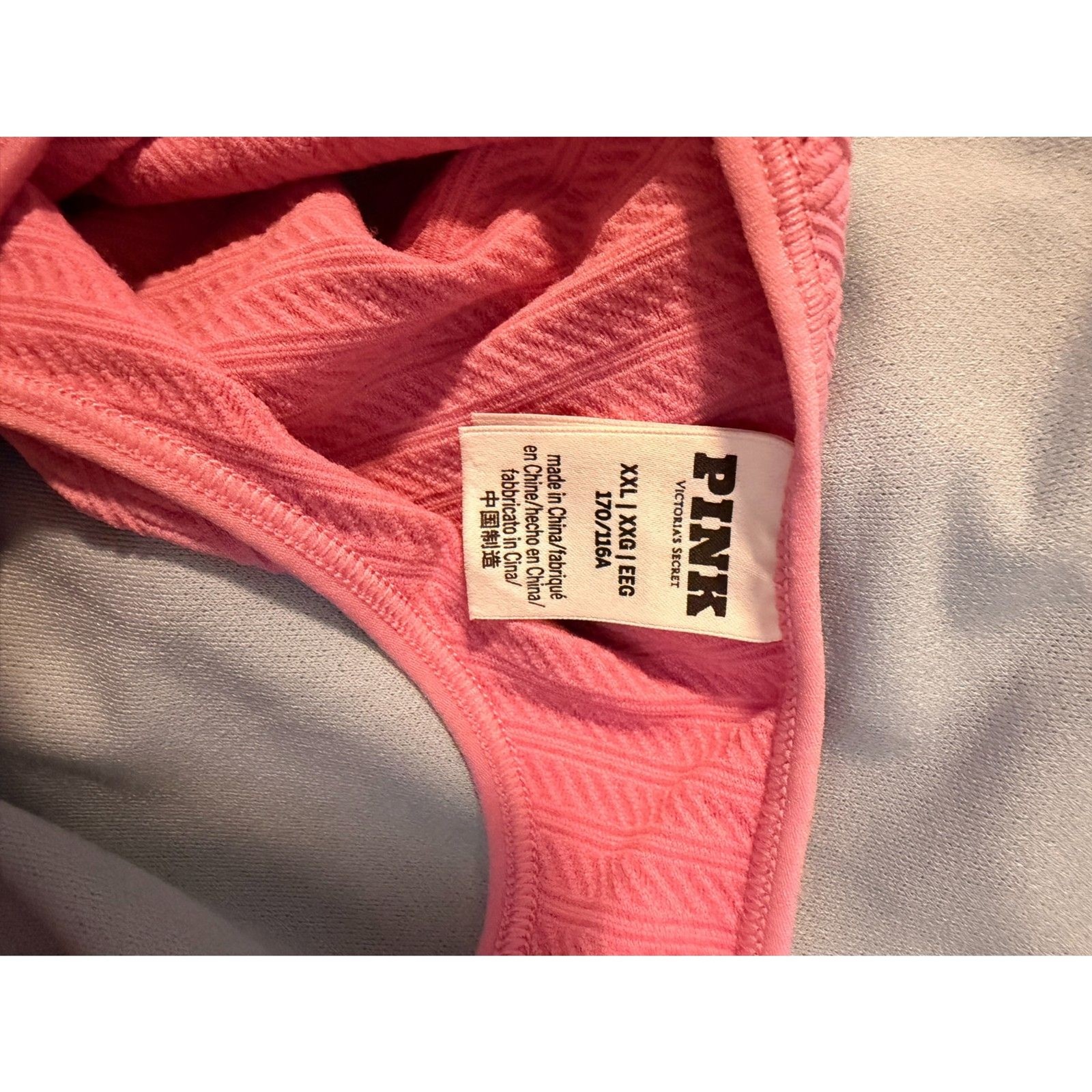 PINK Open-Back Pink Top – Used fair
