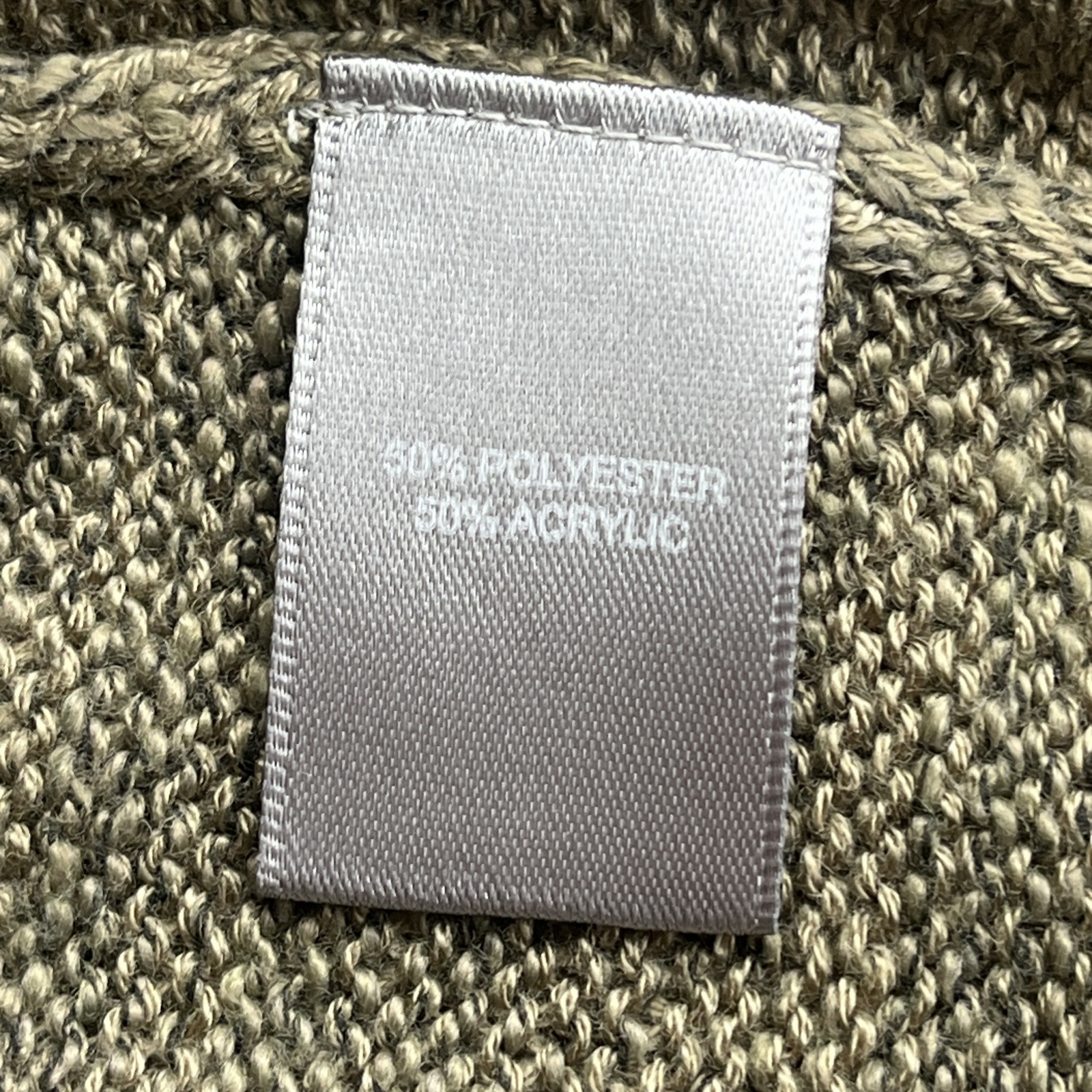 Marled Reunited Knitted Pullover Hoodie Sweater Weather Olive Green Large