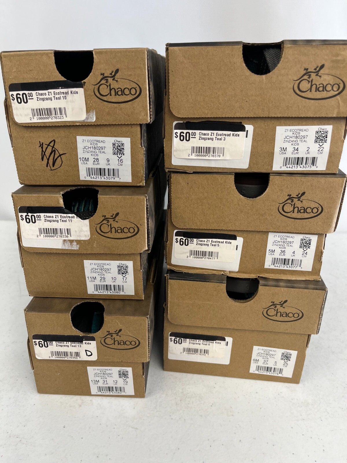 Chaco ZI Ecotread Sandals NIB Sz 1,2,3,4,5,6,10,11,12,13 US Big Kid Color Choice