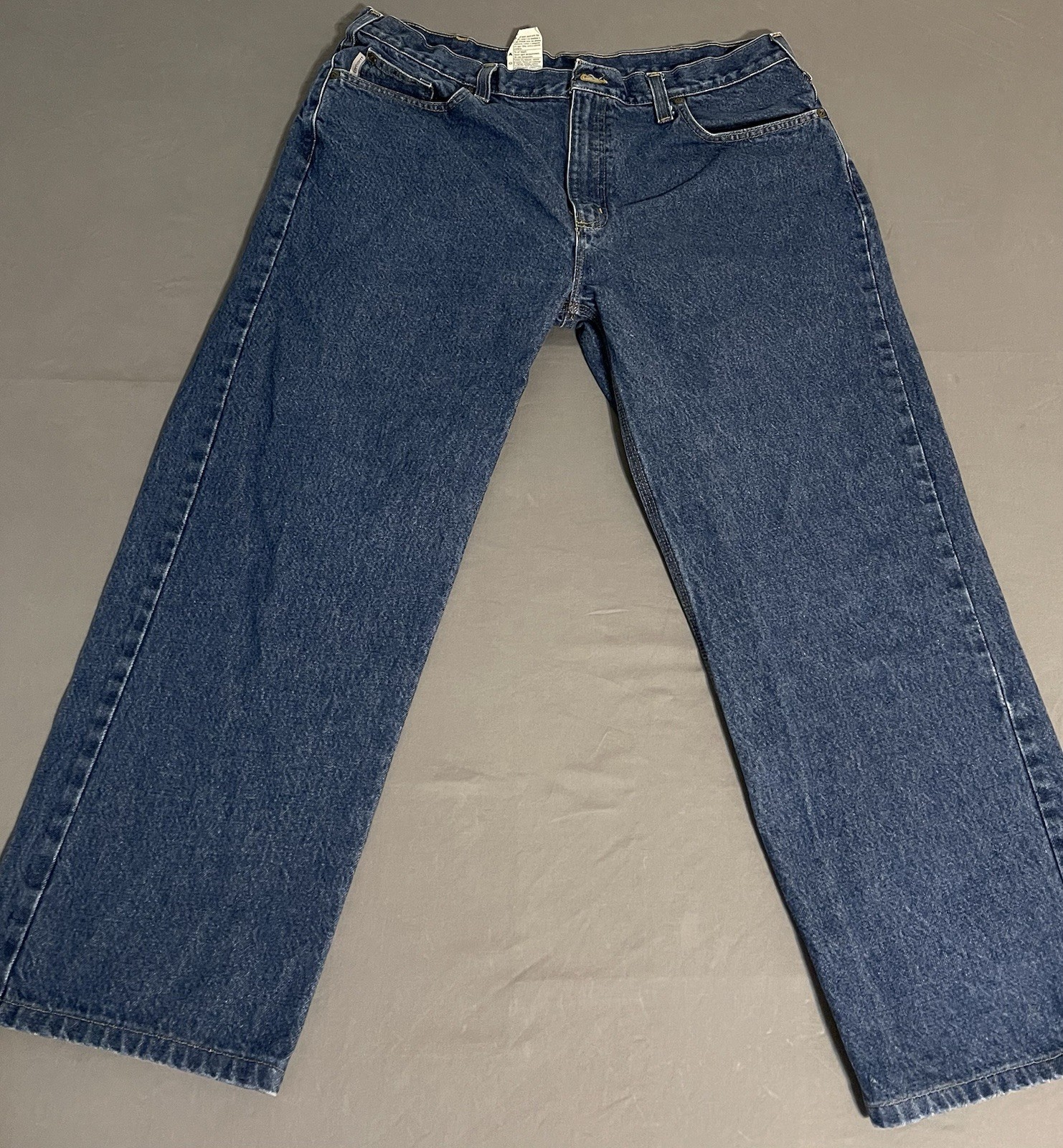 Carhartt B480 DVB Relaxed Fit Jeans Mens 40×32 Blue Denim Excellent