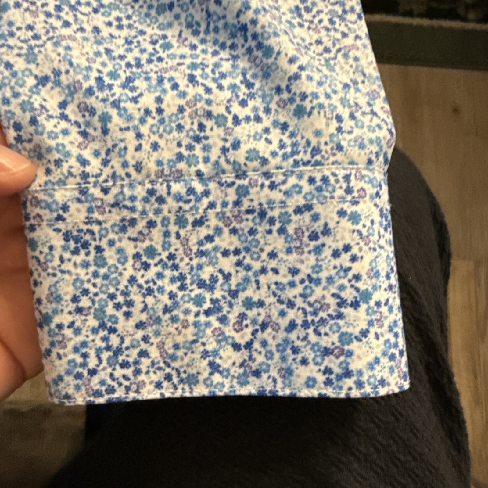 Tallia Blue Tones and White Button Down Shirt-Size Small/ 14-14.5 32/33 Arms