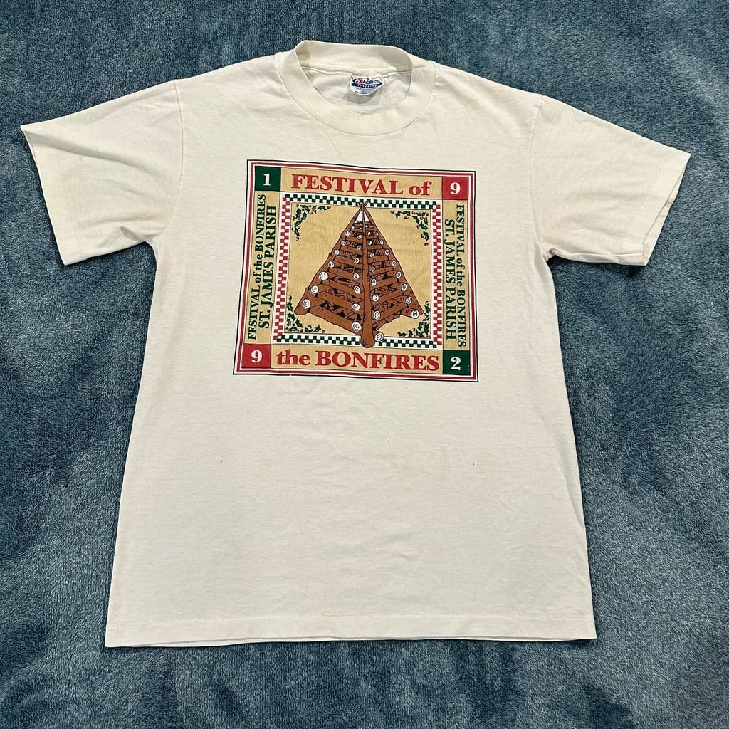 Vintage 1992 Festival of the Bonfires St. James Parish Graphic T-Shirt