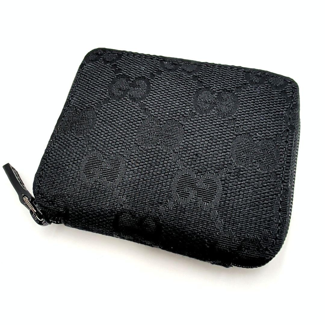 GUCCI GG canvas mini wallet coin case canvas black