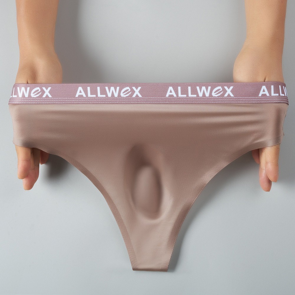 Men Ice Silk Smooth Underwear Bulge Pouch Seamless Knickers G-string Thongs New