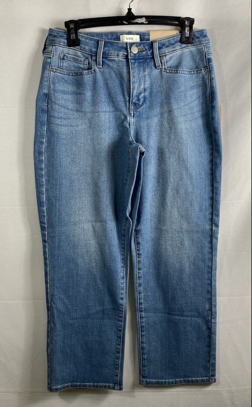 NYDJ Women’s Relaxed Piper Jeans Clift Blue Sustainable Denim NWT Sz 4