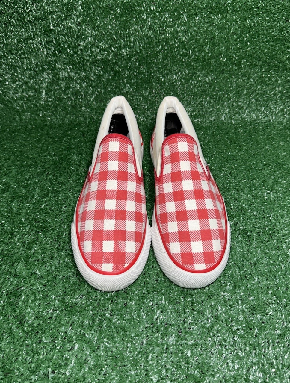 Vintage MUDD Y2K Checkerboard Low Top Slip On POPPY Vans Style Shoe Women Size 9