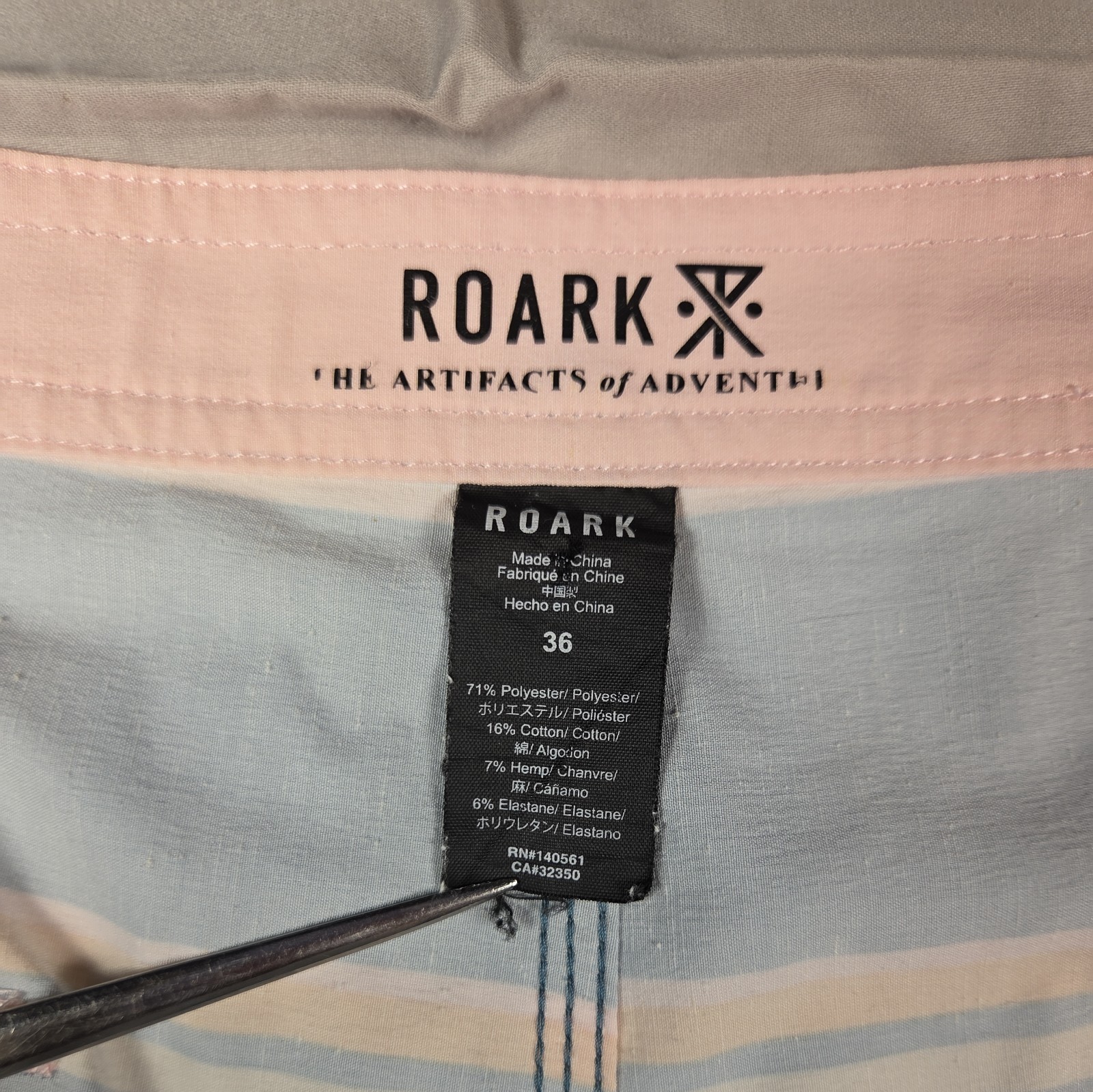 Roark Men’s Kasbah Chiller Boardshort Marine Blue Size 36