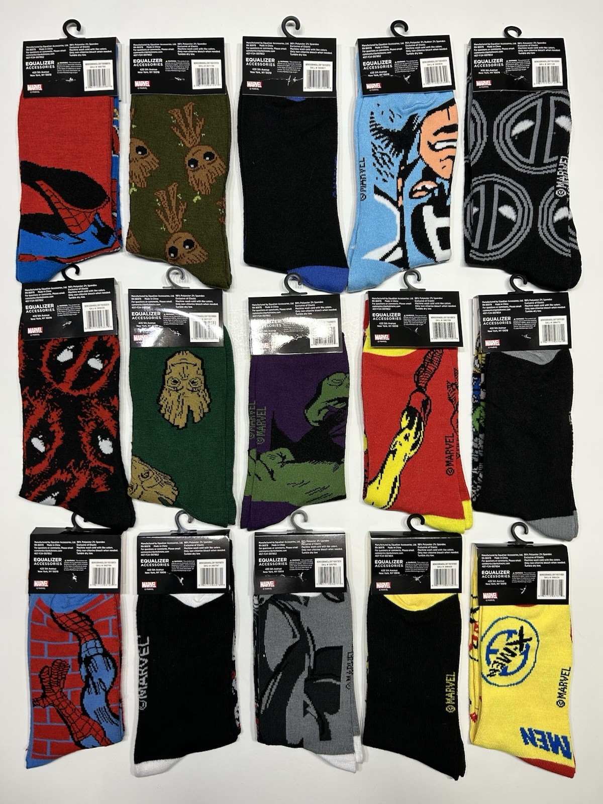 Marvel Odd Sox Crazy Funny Novelty Crew Socks Adult Men’s Women’s Size 6-12
