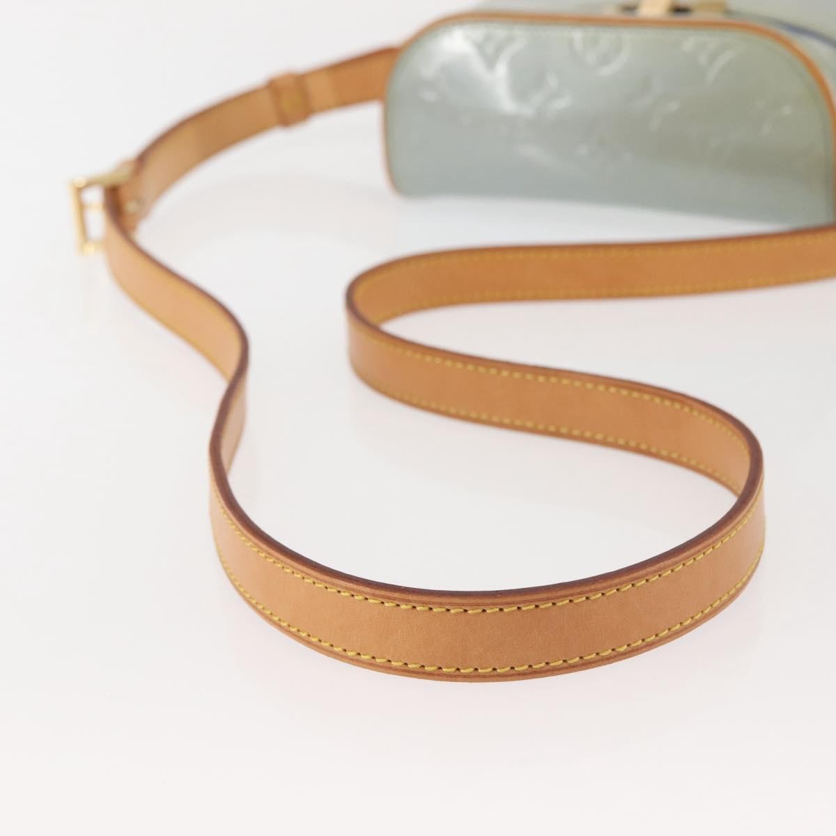 LOUIS VUITTON Monogram Vernis Sullivan Vertical Bag Lavande M91258 Auth 142617
