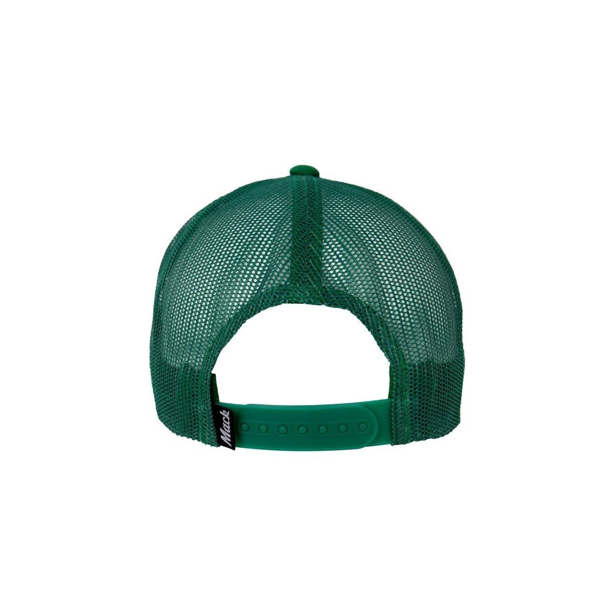 Mack Trucks Retro Foam Trucker Hat Green and White Mesh Cap with Logo Adjustable