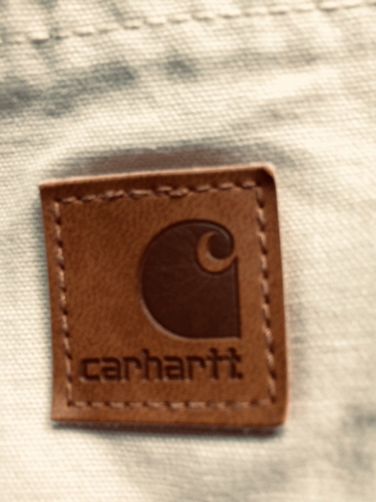Carhartt B144 PUT Canvas Carpenters mens shorts 34 , 7 1/2 inseam,