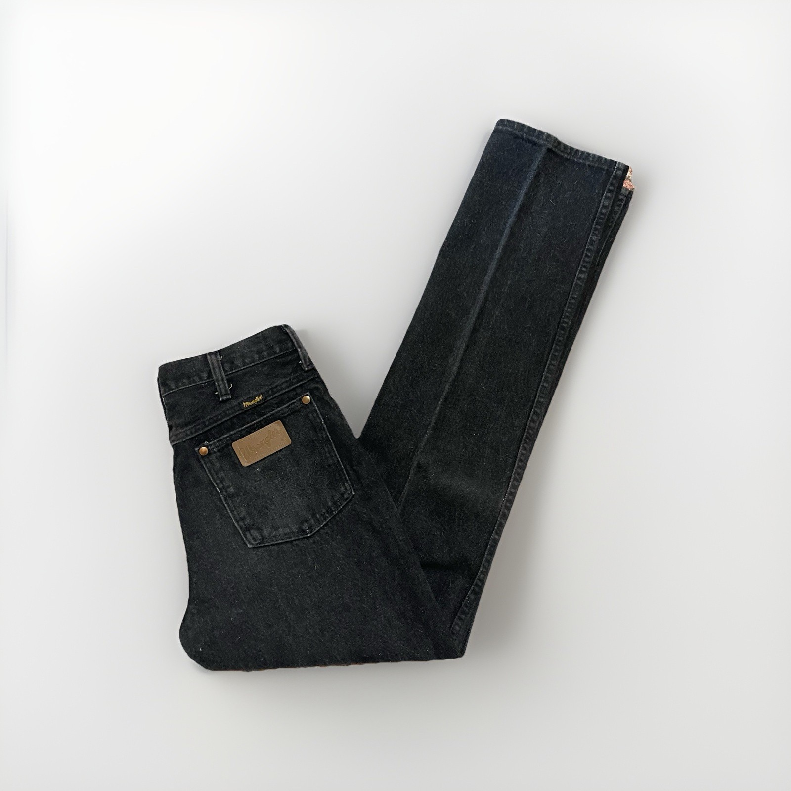Vintage 90s USA Wrangler 936BLK Cowboy Cut Black Jeans Men ACTUAL 30×32 Slim Fit