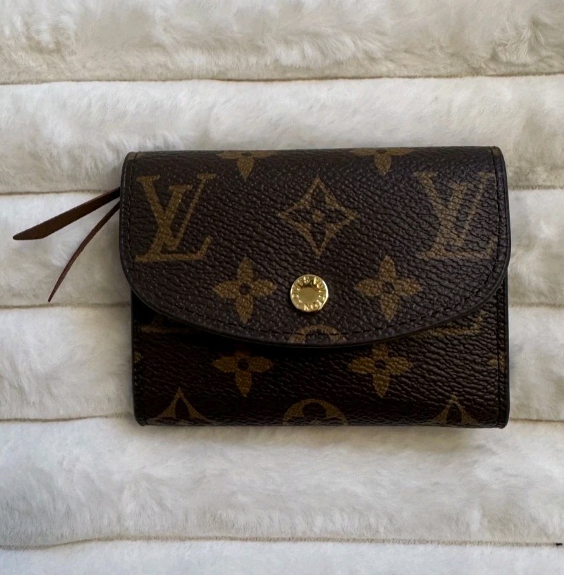 Louis Vuitton Monogram Brown/Gold Rosalie Wallet