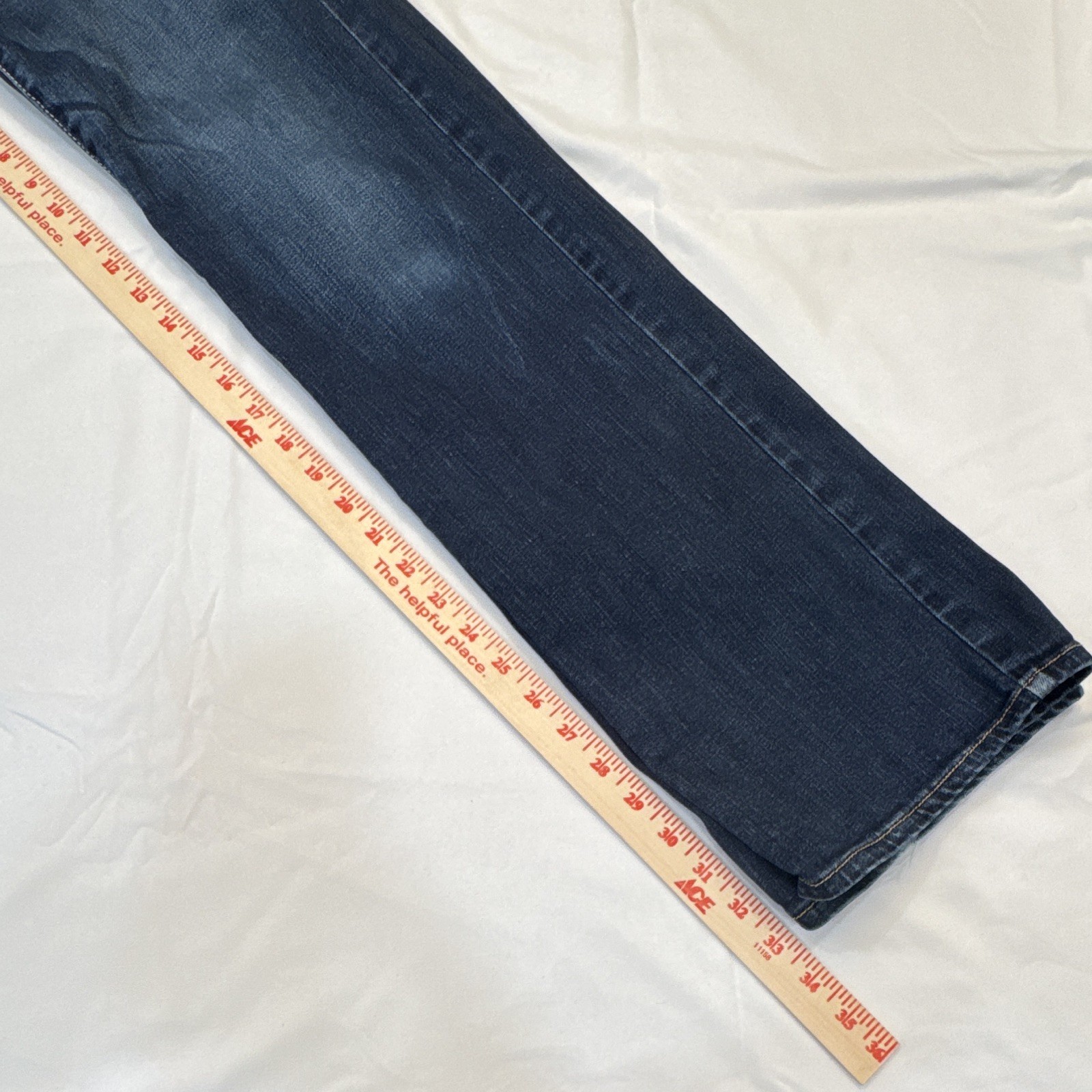American Eagle Women’s Sz 4 Long Slim Fit Bootcut Jeans Dark Wash Stretch 2012