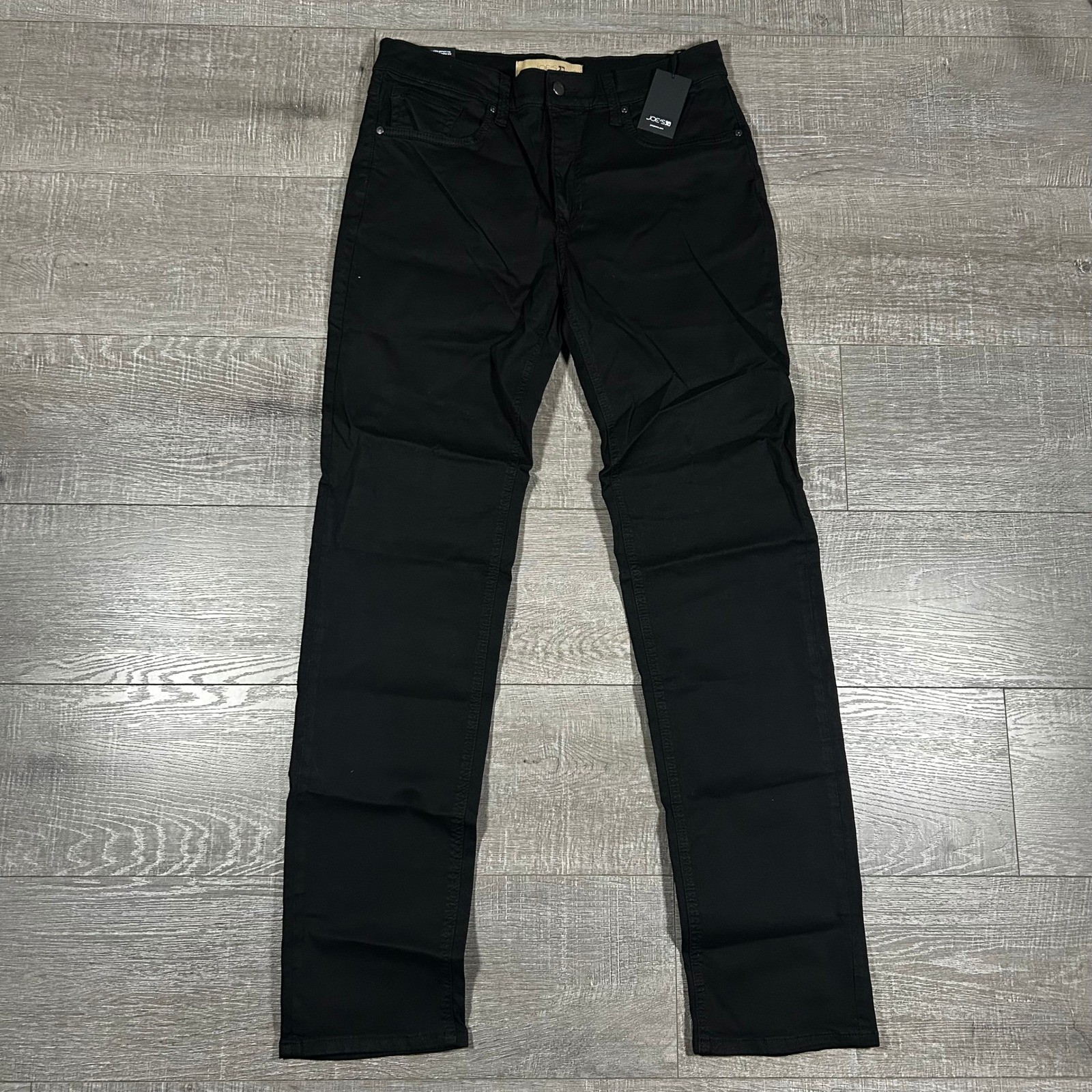 Joes Jeans The Brixton Mens 34 Straight Narrow Black Pants NWT 0787