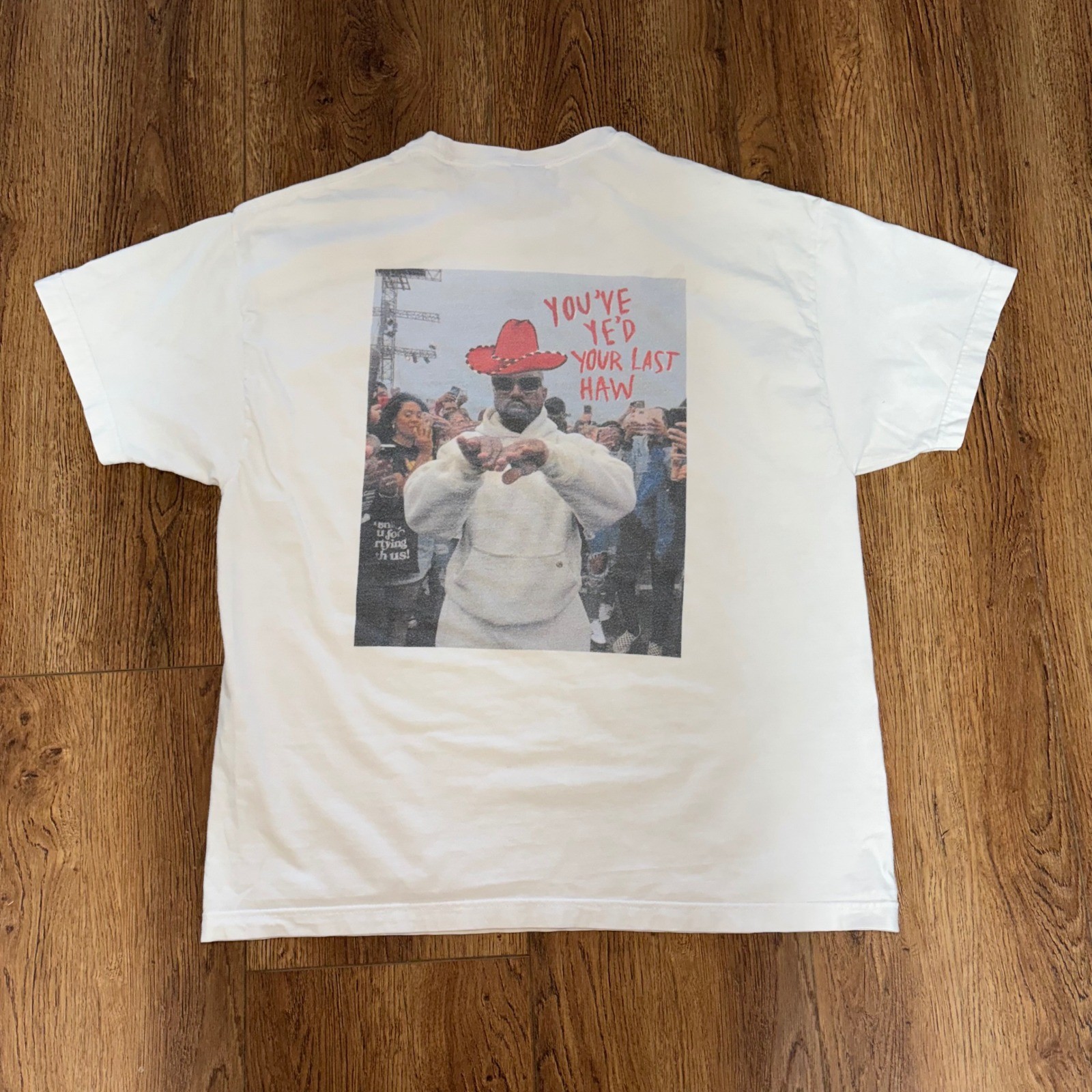 Ghost Cowboy Kanye West You’ve Ye’d Your Last Haw Hanes Beefy-T Shirt Mens XL