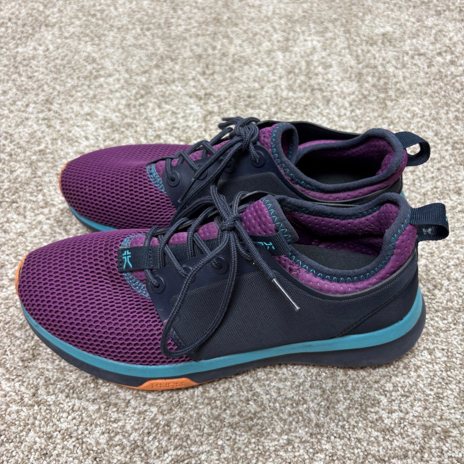 KURU Atom Womens 8.5 Electric Grape Midnight Blue Orthotic Running Shoes Sneaker